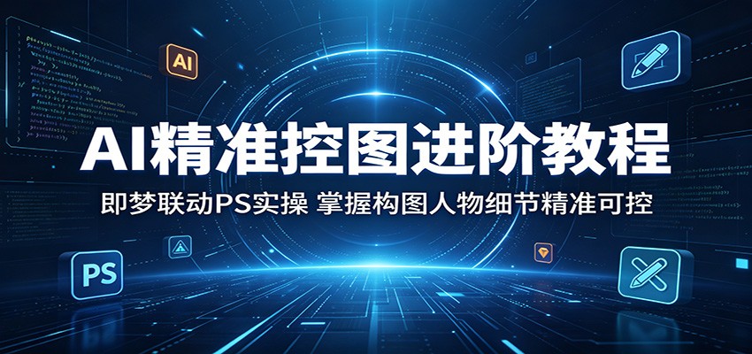 AI精准控图进阶教程：即梦联动PS实操，掌握构图人物细节精准可控-网创之家