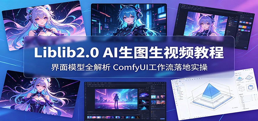 Liblib2.0 AI生图生视频教程：界面模型全解析，ComfyUI工作流落地实操-网创之家