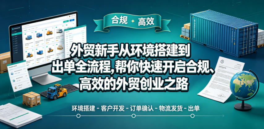 外贸新手从环境搭建到出单全流程，帮你快速开启合规、高效的外贸创业之路-网创之家