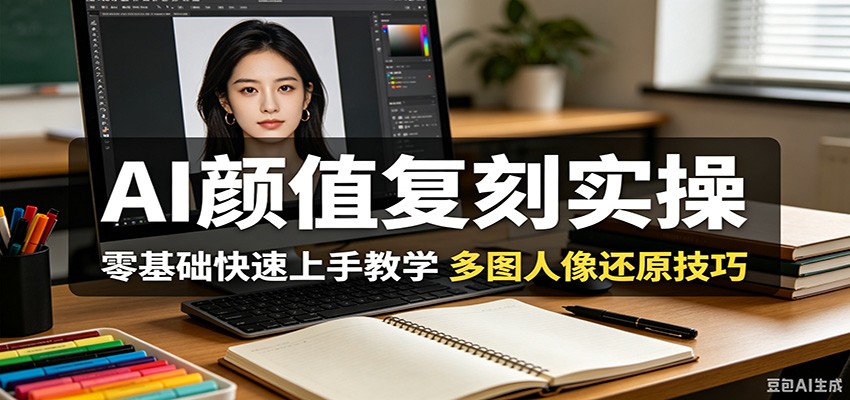 AI颜值复刻实操，零基础快速上手教学，多图人像还原技巧-网创之家