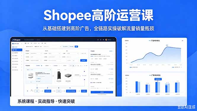 Shopee高阶运营课-2026年5月更新，从基础搭建到高阶广告，全链路实操破解流量销量瓶颈-网创之家