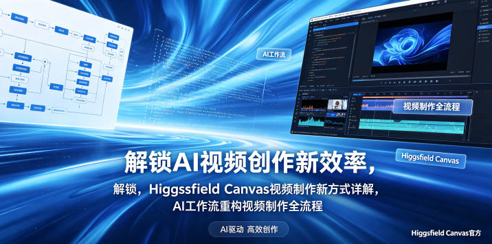 解锁AI视频创作新效率，Higgsfield Canvas视频制作新方式详解，AI工作流重构视频制作全流程-网创之家