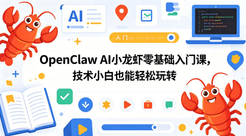 OpenClaw AI小龙虾零基础入门课，技术小白也能轻松玩转(更新0522)-网创之家