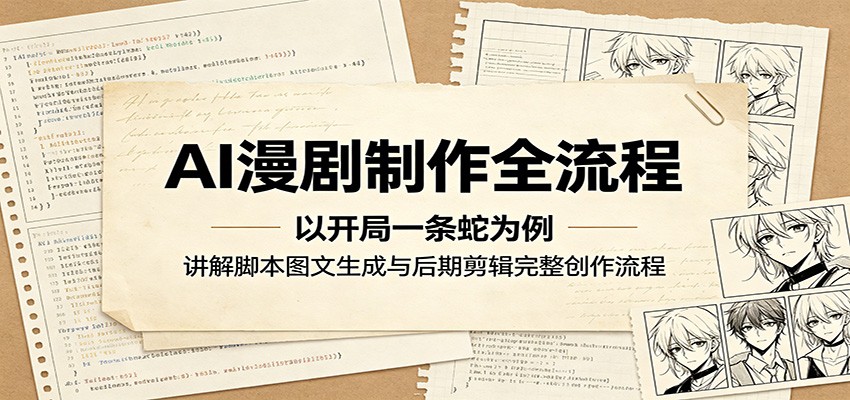 AI漫剧制作全流程：以开局一条蛇为例，讲解脚本图文生成与后期剪辑完整创作流程-网创之家