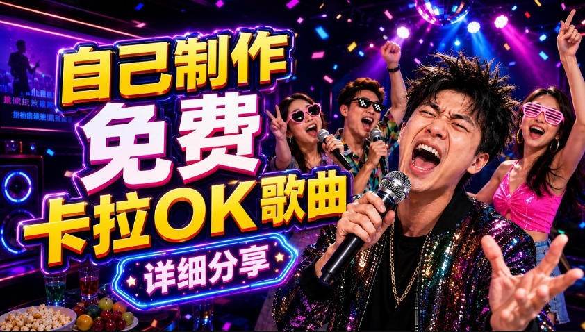 零基础AI制作免费卡拉OK视频教程，从歌曲生成、音轨分离到字幕制作、视频导出，手把手教学-网创之家