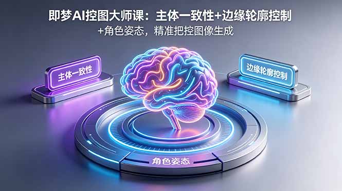 即梦AI控图大师课：主体一致性+边缘轮廓控制+角色姿态，精准把控图像生成-网创之家