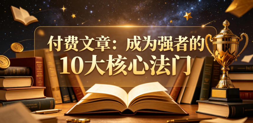 付费文章：成为强者的10大核心法门-网创之家