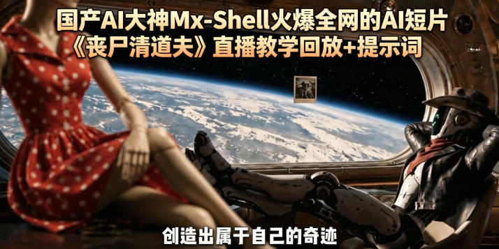 国产AI大神Mx-Shell火爆全网的AI短片《丧尸清道夫》直播教学回放+提示词-网创之家