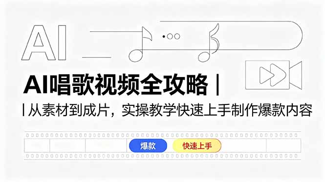 AI唱歌视频全攻略｜从素材到成片，实操教学快速上手制作爆款内容-网创之家