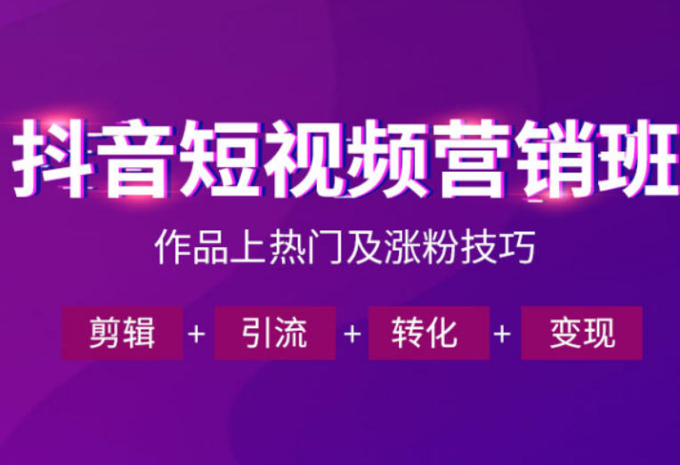 抖音短视频运营班，一门课学会作品上热门及涨粉技巧，引流转化剪辑变现(2026年5月)-网创之家