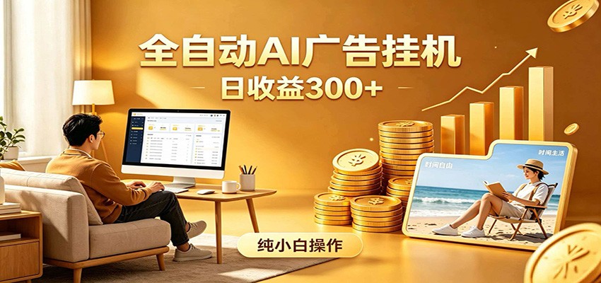 AI风口项目，全程解放双手，后台自动运行赚取收益，每天稳定收益300+-网创之家