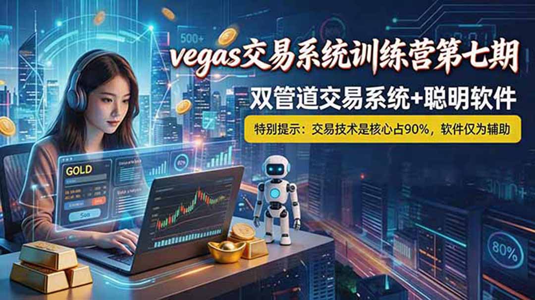 【海外美金AI搬砖】Vegas交易技术+聪明软件， 黄金期货日赚50-1000U， 长期稳定，小白轻松上手-网创之家