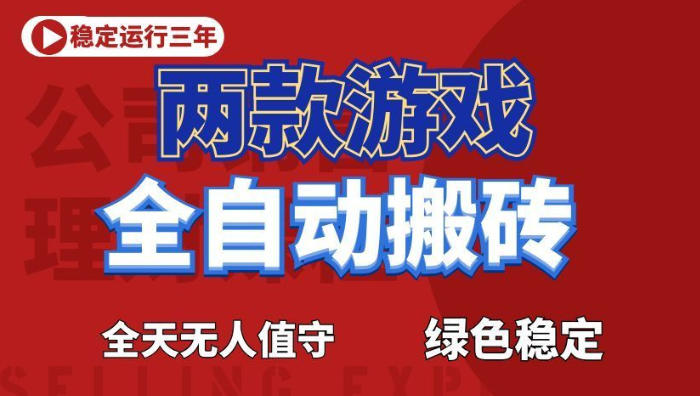 海外游戏全自动搬砖，日入1k+，全天无人值守，绿色稳定！【揭秘】-网创之家