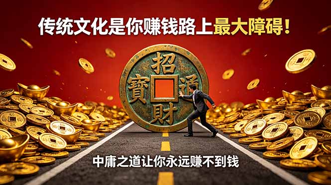 付费文章：传统文化是你赚钱路上最大障碍！中庸之道让你永远赚不到钱-网创之家