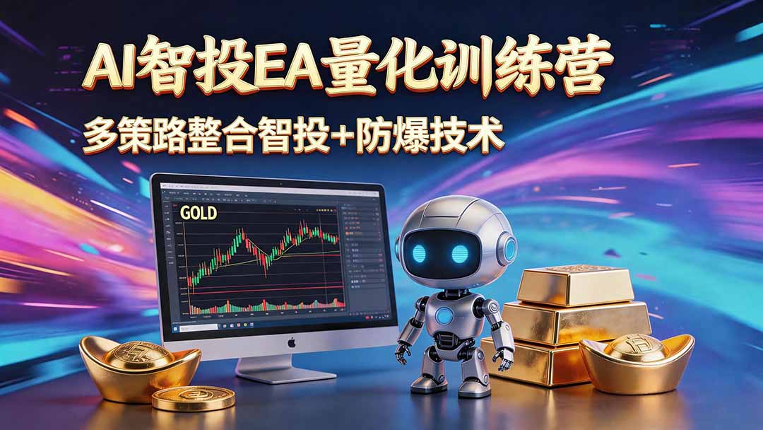 AI智投EA量化运营技术，自动化黄金操盘技术，小白也可以轻松上手日入1000+-网创之家