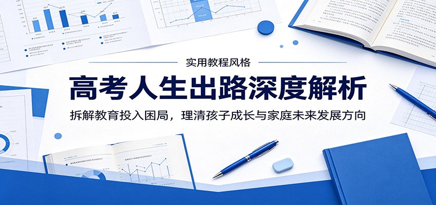 高考人生出路深度解析：拆解教育投入困局，理清孩子成长与家庭未来发展方向-网创之家