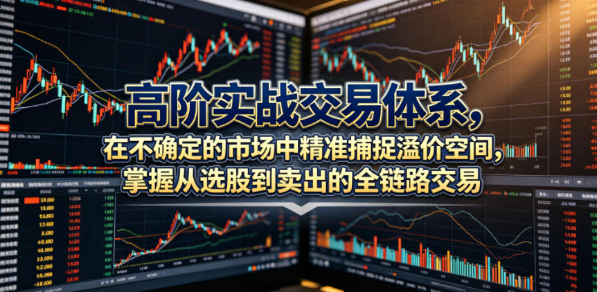 高阶实战交易体系，在不确定的市场中精准捕捉溢价空间，掌握从选股到卖出的全链路交易心法(更新6月)-网创之家
