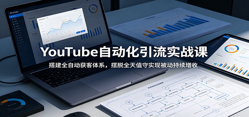 YouTube自动化引流实战课：搭建全自动获客体系，摆脱全天值守实现被动持续增收-网创之家