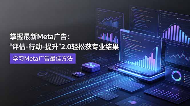 掌握最新的Meta广告，通过“评估-行动-提升”2.0版本轻松获得专业级结果。学习目前学习Meta广告的最佳方法-网创之家