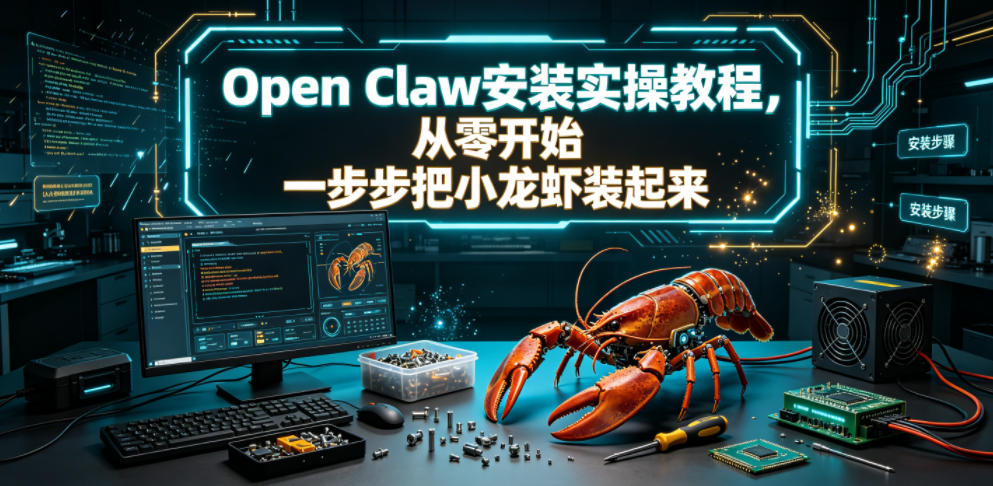 Open Claw安装实操教程，从零开始一步步一步步把小龙虾装起来-网创之家