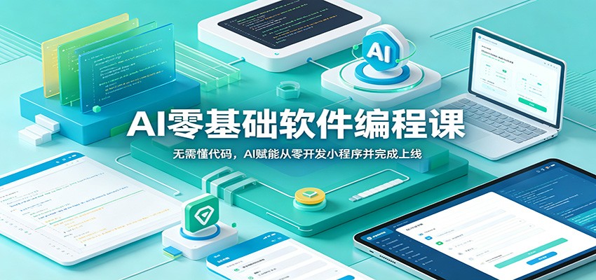 AI零基础软件编程课：无需懂代码，AI赋能从零开发小程序并完成上线-网创之家