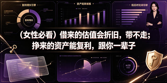 付费文章：(女性必看)借来的估值会折旧，带不走；挣来的资产能复利，跟你一辈子-网创之家