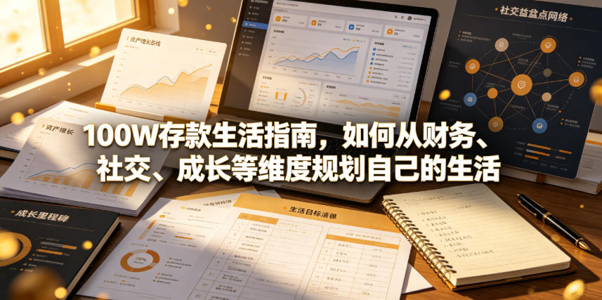 付费文章：100W存款生活指南，如何从财务、社交、成长等维度规划自己的生活-网创之家