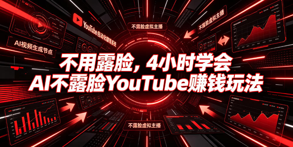 不用露脸，4小时学会AI不露脸YouTube賺钱玩法【原创双语字幕】-网创之家