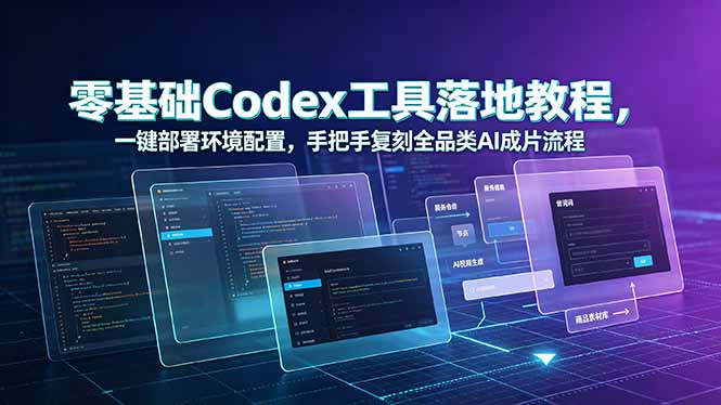 零基础Codex工具落地教程，一键部署环境配置，手把手复刻全品类AI成片流程-网创之家