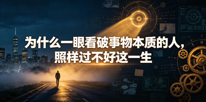 付费文章：为什么一眼看破事物本质的人，照样过不好这一生-网创之家