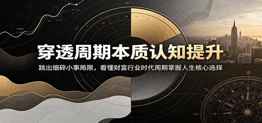 穿透周期本质认知提升：跳出细碎小事局限，看懂财富行业时代周期掌握人生核心选择-网创之家