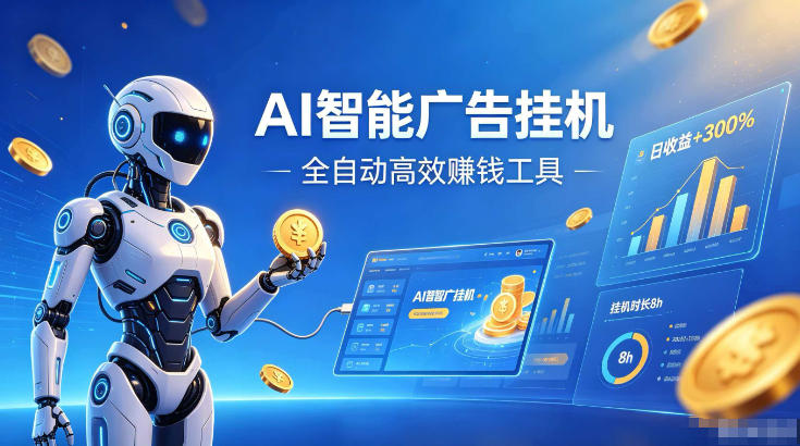 AI智能广告挂G，在家自动賺收益，全程无需人工操作、不用直播、不用拉人【揭秘】-网创之家