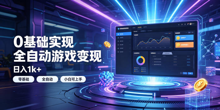 0基础实现全自动游戏变现，日入1k+，小白直接上手搞钱！【揭秘】-网创之家