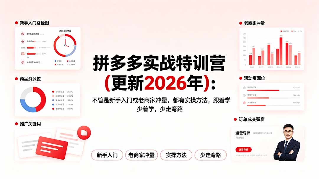 拼多多实战特训营(更新2026年-网创之家