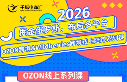 千鸟跨境·26年OZON&wildberries跨境店线上陪跑训练营(更新)-网创之家