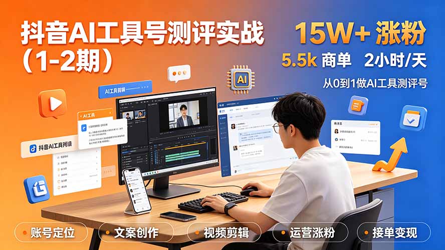 抖音AI工具号测评实战(1-2期-网创之家