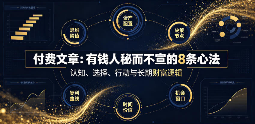 付费文章：有钱人秘而不宣的8条心法-网创之家