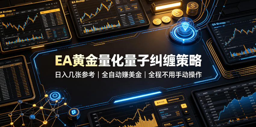 EA黄金量化量子纠缠策略，日入几张，全自动賺美金，全程不用手动操作！【揭秘】-网创之家