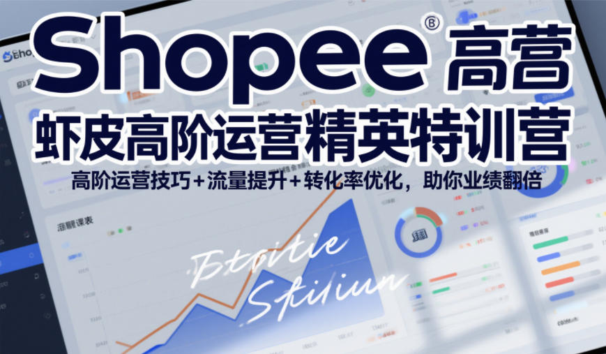 Shopee虾皮高阶运营精英特训营，高阶运营技巧+流量提升+转化率优化，助你业绩翻倍(更新26年7月)-网创之家