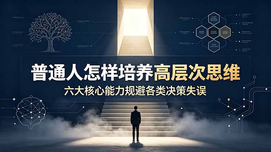 付费文章：普通人怎样培养高层次思维，六大核心能力规避各类决策失误-网创之家