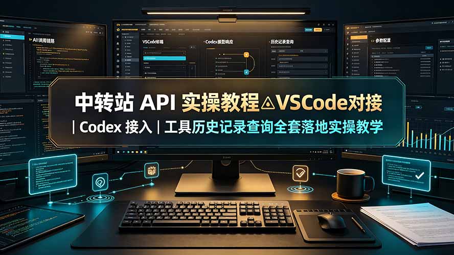 中转站 API 实操教程△VSCode 对接｜Codex 接入｜工具历史记录查询全套落地实操教学-网创之家