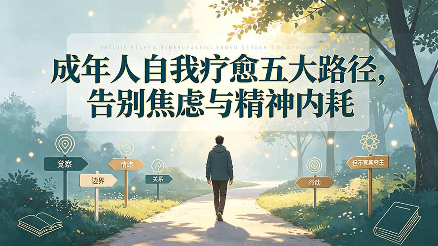 付费文章：成年人自我疗愈五大路径，告别焦虑与精神内耗-网创之家