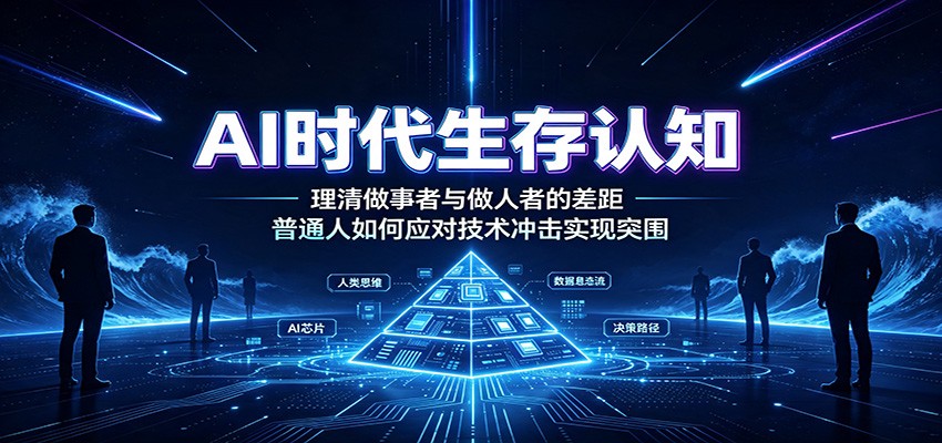 AI时代生存认知：理清做事者与做人者的差距，普通人如何应对技术冲击实现突围-网创之家