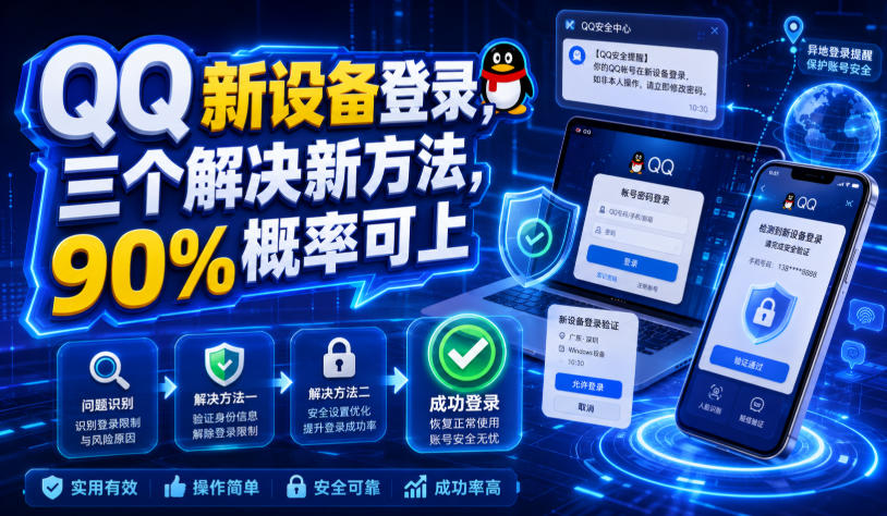 QQ新设备登录，三个解决新方法，90%概率可上-网创之家