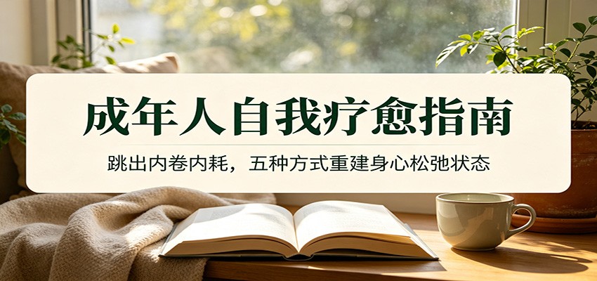 成年人自我疗愈指南：跳出内卷内耗，五种方式重建身心松弛状态-网创之家