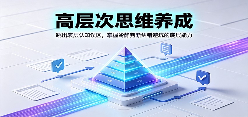 高层次思维养成：跳出表层认知误区，掌握冷静判断纠错避坑的底层能力-网创之家