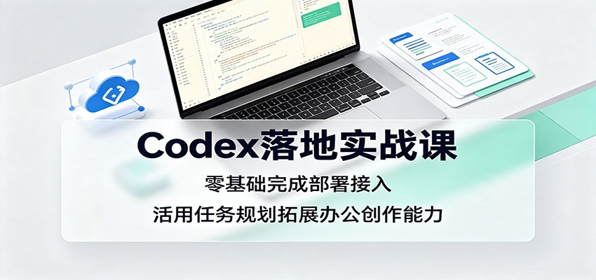 Codex落地实战课：零基础完成部署接入，活用任务规划拓展办公创作能力-网创之家