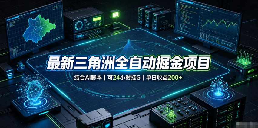 最新三角洲全自动掘金项目，结合AI脚本，可24小时挂G，单日收益200+【揭秘】-网创之家