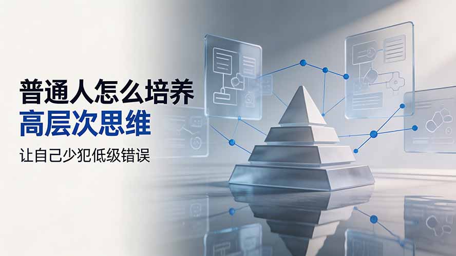 付费文章：普通人怎么培养高层次思维，让自己少犯低级错误-网创之家