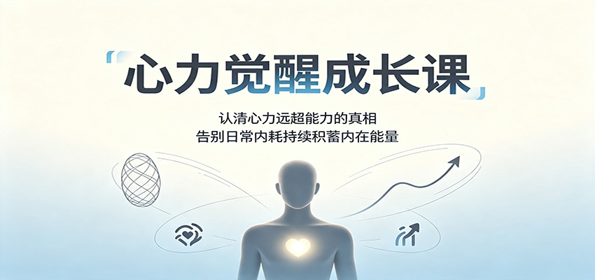 心力觉醒成长课：认清心力远超能力的真相，告别日常内耗持续积蓄内在能量-网创之家